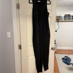 Madewell Charcoal Sleeveless Jumpsuit